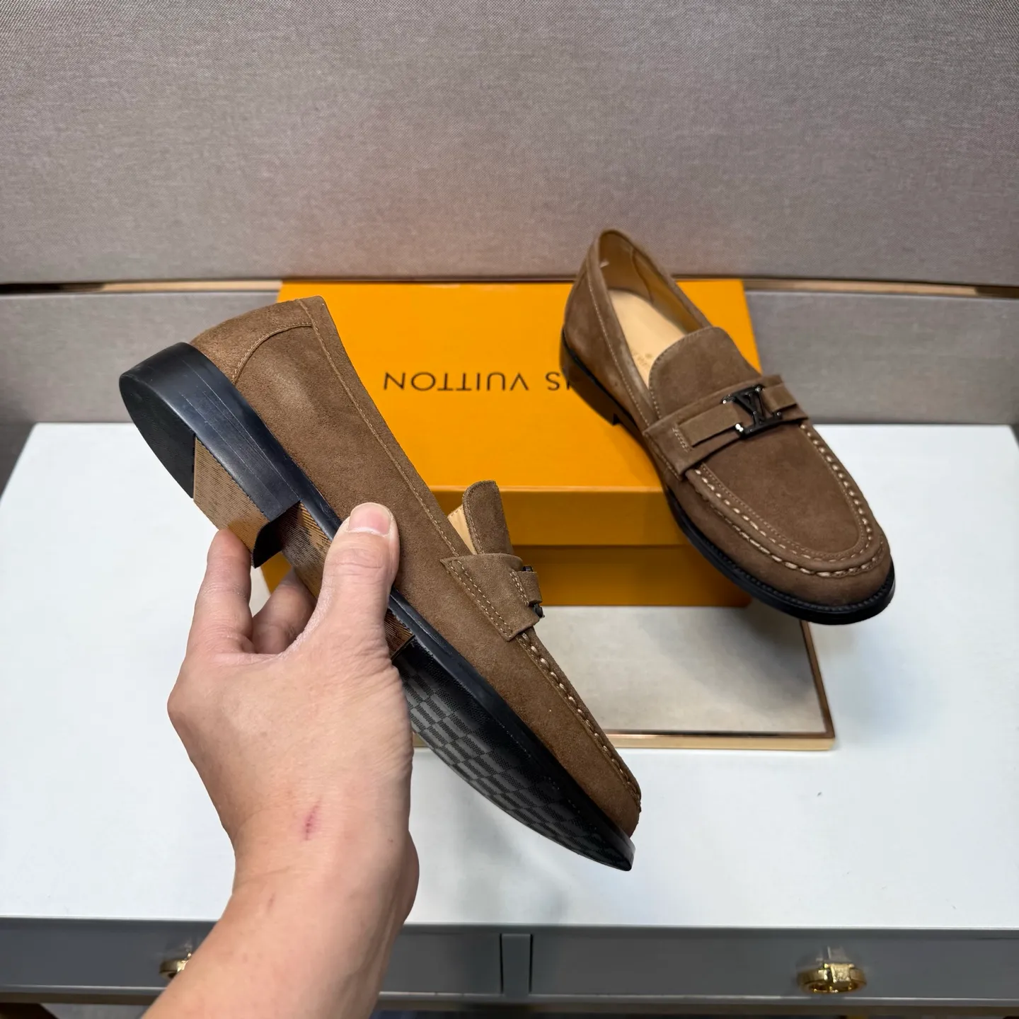 Men's men's shoes 💰pp480 [LV～] Men's casual leather shoes 2025z cabinet sales simultaneously 🔶Size: 38-44#️⃣ 🔷3 colors🔜The upper is made of multi-material splicing ➕Genuine leather lining, comfortable and breathable, sole: original comfortable and wear-resistant outsole, ⚠️real thing📱photographed🎬real thing is better📢📢📢